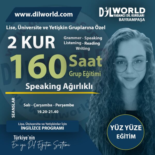 Genel İngilizce 2 Kur Paketi Lise, Üniversite ve Yetişkin Adaylar İçin