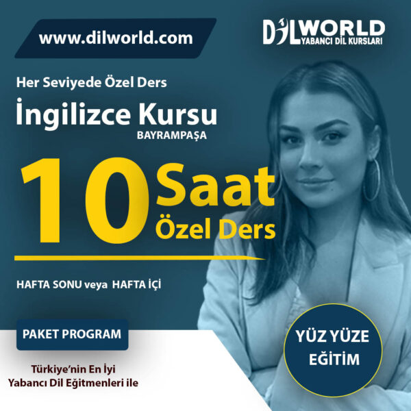 İngilizce Yüz Yüze Özel Ders – 10 Ders Saati İngilizce Eğitimi