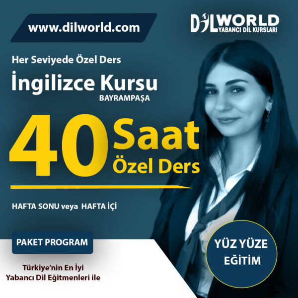 İngilizce Yüz Yüze Özel Ders – 40 Ders Saati İngilizce Eğitimi